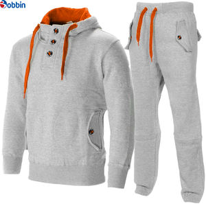 Ensemble tendance pour homme, sweat-shirt et pantalon de survêtement 2 pièces, unisexe, lourd, respirant, taille élastique, ensembles tendance et élégants - Product Image 3