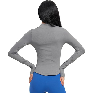 <b>Yoga</b> <b>Jacket</b> Top Full Zip Women Lightweight Stretchy <b>Yoga</b> Activity Soft Comfort Nylon Spandex Skinny Tops - Product Image 5