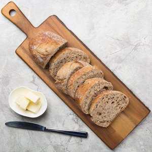 Tabla de cortar de madera de acacia plegable grande y duradera con mango, bloque de cortar de cocina multifuncional, nueva tabla de mango para Cocina - Product Image 3