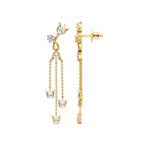 ต่างหูเพชรทรงน้ำตกอันงดงามโดยอันวายา - Product Image 3
