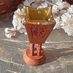 Precio barato elegante forma de cono de carbón quemador de incienso de madera receptor de cenizas soporte de incienso de madera para el hogar fragancia de Ramadán - Product Image 2
