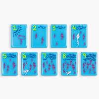 Jeu de société Mahjong en acrylique à 4 joueurs, personnalisé et coloré, avec quatre couches de divertissement 160 American Mah Jong Tiles