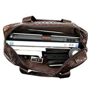 Sacoche pour ordinateur portable en cuir véritable Sac à main pour hommes Mallettes d'affaires Sacs de bureau pour hommes - Product Image 2