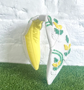 Stylish Seed Beaded Knotted <b>Hairbands</b> for Girls Handmade Fabric Hair Accessories Online Carton Packaging Customization Available - Product Image 5