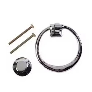 Heurtoir de porte en métal de luxe finition en laiton poli décoration de porte d'entrée élégante maison Villa entrée poignée d'anneau robuste - Product Image 2