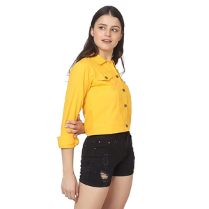 Ensemble short en jean 2 pièces pour femme, sur mesure, motif uni, écologique, pour usage quotidien – Vente chaude - Product Image 6