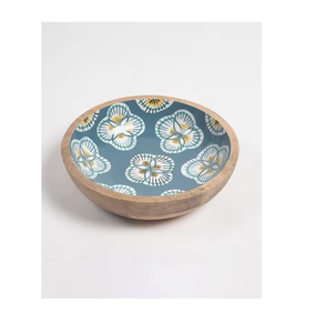 Eco Friendly Wooden <b>Enamel</b> Printed <b>Bowl</b> Handicraft Wholesale Supplier Noodle Soup Salad <b>Bowl</b> Bulk Quantity <b>Bowl</b> - Product Image 5