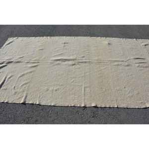 พรมขนสัตว์สีเบจแบบดั้งเดิม5.1 x 10FT วินเทจแบบเย็บปะติดปะต่อกันออกแบบสำหรับห้องนั่งเล่นตกแต่งด้วยยาง - Product Image 3