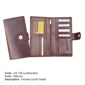 Cartera de mano de cuero genuino para mujer con logotipo personalizado al por mayor de fábrica, nuevo diseño elegante de lujo para regalos promocionales y de negocios - Product Image 4