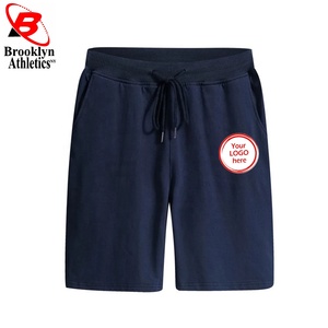 Short d'entraînement de gymnastique à la taille élastique pour homme Short de fitness décontracté à motif solide Méthode de tissage non tissé teint en plaine - Product Image 2