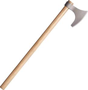 Hacha Vikinga de Acero Inoxidable Forjada a Mano de Alta Calidad de Steel Craft International, Mango de Madera de Fresno, 20 Pulgadas de Longitud Total - Product Image 1