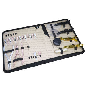 Top Selling Micro Link Surgical Grade Hair Extension Tools Two Hole <b>Plier</b> Beads Jar Protector Shield Kit <b>Set</b> With Your Own Logo - Product Image 4