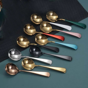 Juego de Cubiertos de Estilo Simple con Acabado en Oro Rosa, Perfecto para Mesas de Boda y Uso en Restaurantes de Alta Cocina, Hecho a Mano en India - Product Image 3