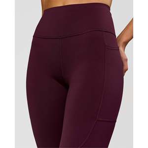 Rep Ultra High-Rise Push-Up Yoga <b>Leggings</b> with Pockets-Cherry Lacquer-<b>White</b> - Product Image 5