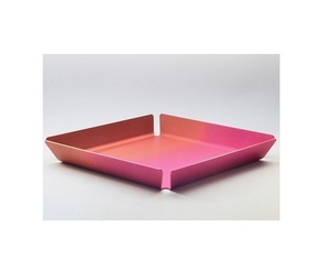 Plateau de collations à dessert de qualité supérieure pour accessoires de table Plateau de service couleur argent en acier inoxydable - Product Image 4