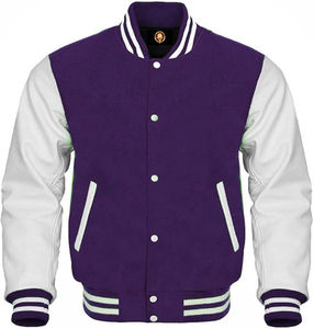 Meilleure vente personnalisée Bomber School Baseball Letterman Varsity Jacket Manches en cuir de vache Letterman Jacket Streetwear Jacket - Product Image 1