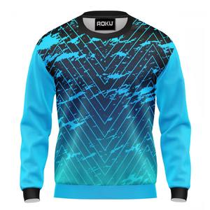 Sweat-shirt à col rond en coton pour homme de haute qualité, personnalisé, OEM, pull uni, teinture unie, molleton, jogging d'hiver, sweat-shirt noir - Product Image 4