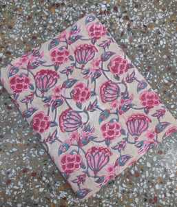 Breathable Hand Block Printed 100%Cotton Fabric Handcrafted Jaipur Heritage Traditional Eco Friendly Block Print Cotton Fabric - Product Image 3
