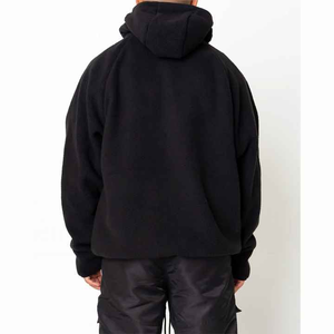 Nouveau sweat à capuche à double couche avec logo personnalisé, broderie, cagoule, sweat à capuche pour homme, fermeture éclair intégrale, thermique, 100% coton, 340g - Product Image 3