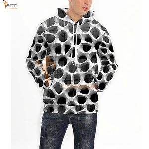 เสื้อฮู้ดพิมพ์ลาย3D สีพื้นไซส์ใหญ่กว่าเสื้อฮู้ดลาย3D - Product Image 3