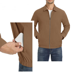 Vestes pour hommes coupe-vent d'hiver décontractées et chaudes vestes pour hommes nouveau design à col rabattu vestes en toile de coton de qualité supérieure pour hommes - Product Image 3