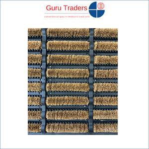 Easy to Clean 35mm Thickness Non-slip Customized Size Indoor & Outdoor Usage Rubber Wire <b>Brush</b> <b>Door</b> Mats with Anti Skid Backing - Product Image 5