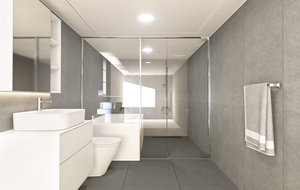 Panneau mural en mousse PS Marble Design pour revêtement mural de salle de bain Léger Facile à nettoyer Étanche à l'humidité WJP_SG - Product Image 2