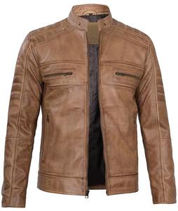 Chaqueta de Cuero para Hombre con Acabado Premium, Estilo Urbano Casual, Ropa de Cuero Vacuno, Fabricación Personalizada OEM al por Mayor - Product Image 3