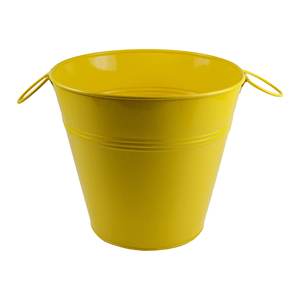 Maceta de flores de metal verde de diseño increíble para el hogar y el jardín Maceta de flores de forma cuadrada decorativa con mango - Product Image 3