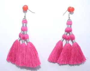 Pendientes de borlas a precio de venta al por mayor, proveedor y fabricación a granel de refractex, India, hecha en la India para la mejor calidad y bajo precio - Product Image 4