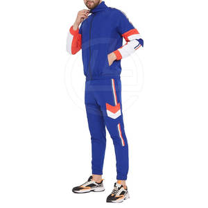 Conjunto de chándal de nailon para hombre con chaqueta a prueba de viento y pantalones de correr para entrenamiento al aire libre, chándal de nailon ligero para hombre - Product Image 1