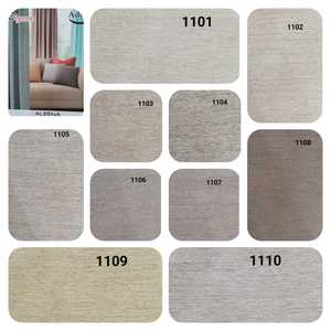 Nouvel arrivage de rideaux occultants minimalistes élégants traitement de fenêtre moderne tissu en polyester de couleur unie tissu pour rideaux - Product Image 6