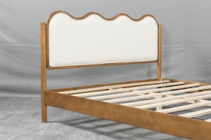 Cama Tapizada Queen de Alta Calidad y Nuevo Diseño, Camas Individuales Personalizadas OEM/ODM - Product Image 2