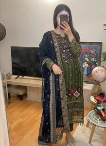 HERMOSO KURTI Y PANTALÓN CON FANCY DUPPATA CON PESADO TRABAJO DE BORDADOS - Product Image 5