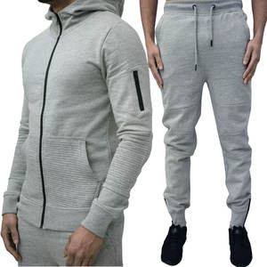 Conception personnalisée à capuche ensemble de rue en plein air hommes joggers costumes ensemble patchwork survêtement impression sweats hommes deux pièces ensemble - Product Image 3