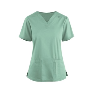 Anti-rides lavable tissu doux soins infirmiers Scrubs hôpital uniforme médical Scrubs hauts femmes survêtement Scrubs ensembles infirmière uniforme - Product Image 6