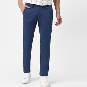 Jambe droite conçu Outclass Looking Best Men Chinos Pants Drawstring Attached Pocket pantalon pour hommes droit incurvé rayé - Product Image 1