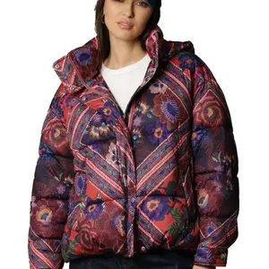 Premium Suppliers Winter Printed Puffer Jackets Casual Wear Soft Warm Quilted Jackets Bubble Down Coat Women's Jackets