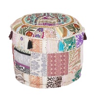 Pouf en tissu pouf housse pouf repose-pieds pour la maison et le salon décoratif de fournisseur indien