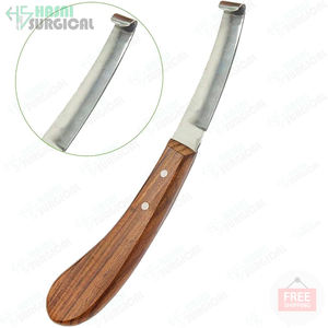 Último diseño de fábrica, precio de venta al por mayor, cuchillo de pezuña de caballo con mango de madera - Product Image 3