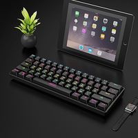 Promoción de teclado para juegos en varios idiomas Teclado mecánico inalámbrico 60%