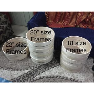 Prix de gros à prix d'usine cadre de cerceau en bois fabricant de conception personnalisée avec logo personnalisé cadre de cerceau en bois - Product Image 6