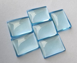 Wholesale Natural for Blue Quartz Cabochon Rectangle Baguette Cut Flat Back IGI Certified All Loose Gemstones for Jewelry - Product Image 4
