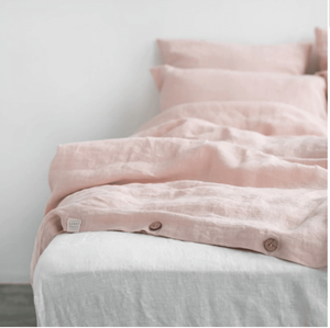 100% coton doux respirant 3 pièces housse de couette ensemble bouton fermeture solide ferme Style 200TC lavé pour la maison hôpital mariage - Product Image 5