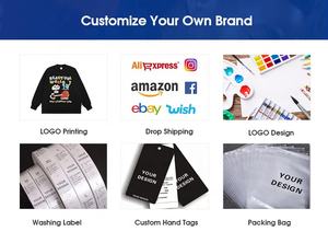 OEM ropa de calle personalizada lavado ácido lavado de gran tamaño hombres peso pesado francés Terry Puff impresión Sudadera con capucha DDP envío - Product Image 6