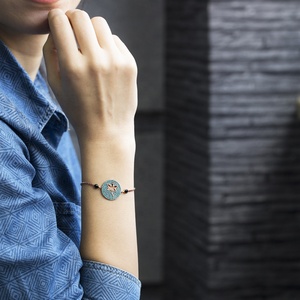Dragonfly Design Turquoise CZ Stone Wholesale Handmade Turkish <b>Adjustable</b> Tennis 925 Sterling Silver <b>Bracelet</b> - Product Image 2