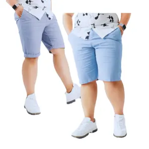 Men'S Fashion Khaki Short Good Price Breathable For Men Clothing Plus Size Customized Packaging Vietnam Manufacturer