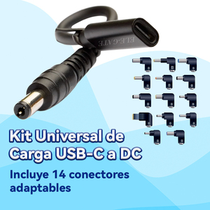 Kit di 14 punte ELE-GATE con cavo adattatore da USB-C a DC, adattatore di alimentazione per laptop (Modello WI.194) - Nuovo di zecca - Product Image 2