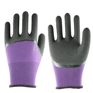 China Hand Gloves Manufacturer Wholesale Mechanical Grip Gloves With 3/4 Latex Coated Work Gloves For Men