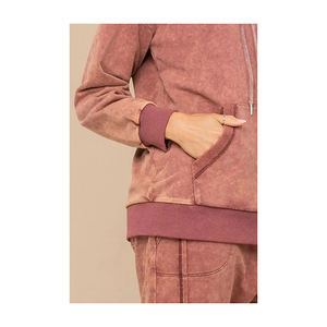 Traje de Jogger ajustado de nailon a rayas con logotipo personalizado, conjunto de ropa de entrenamiento para hombre de algodón 100% con cremallera, chándal de talla grande para invierno - Product Image 5